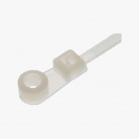 CTM-6/W | 6” white screw mount cable tie, 100pc/bag, 40 lbs Tensile Strength, 3.6*150mm