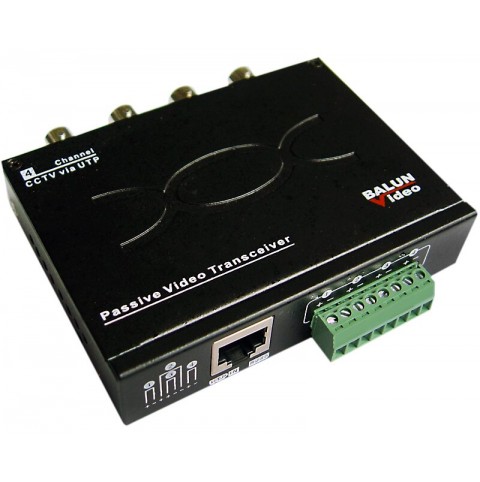 4CH HD Video Passive Balun Transceiver | HD-EV04P