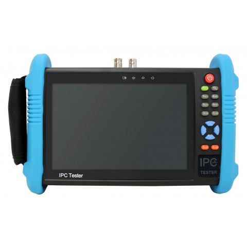 MC710-5-IP-P | 7″ 8MP TVI/CVI/AHD/IP CCTV tester with digital multi-meter