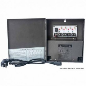 Power Supply - 5 amp 12 Vdc, 4-Channel, Leads