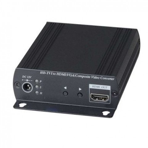 Professional Grade Video Converter - HD-TVI to HDMI/VGA/CVBS with PIP