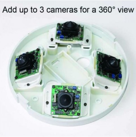 Professional Grade HD-TVI Smoke Detector Hidden Camera - 2.4MP, 1080p, AHD, CVBS