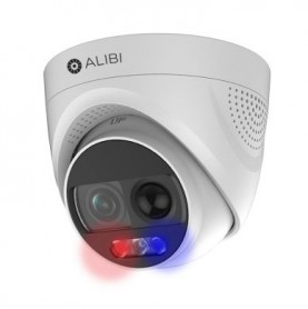 Alibi Witness 2MP Starlight 65' White Light HD-TVI/AHD/CVI/CVBS Turret Camera with Siren and Strobe Lights