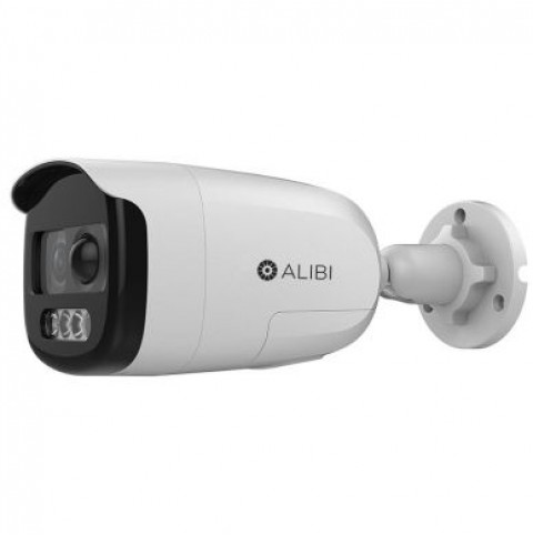 Alibi Witness 2MP Starlight 130' White Light HD-TVI/AHD/CVI/CVBS Bullet Camera with Siren and Strobe Lights