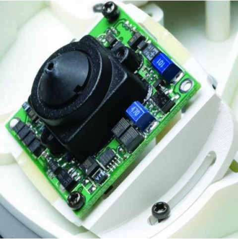 Professional Grade HD-TVI Smoke Detector Hidden Camera - 2.4MP, 1080p, AHD, CVBS
