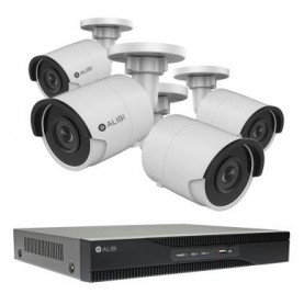 Alibi Witness 2 MP 4-Camera 100' IR IP Security Bundle, with 8-Channel NVR and 2TB HDD