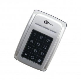 Outdoor Proximity Card Reader with Keypad Display in Metal Case