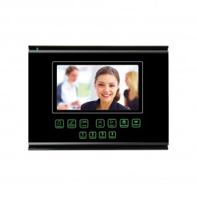 Black 7" Color LCD Advanced Color Video Door Phone w/ Auxiliary Inputs