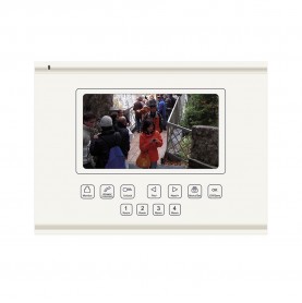 White 7" Color LCD Advanced Color Video Door Phone w/ Auxiliary Inputs