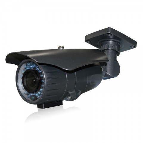Black 720p CVI Bullet Security Camera with 2.8-12mm VF Len