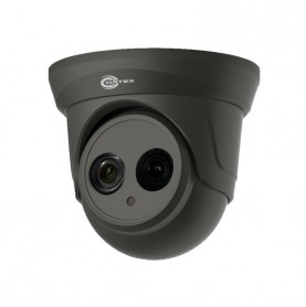 5MP AHD Gray Turret Dome Security Camera with 2.8mm wide angle Lens from the 4-in-1 CCTV Medallion Series