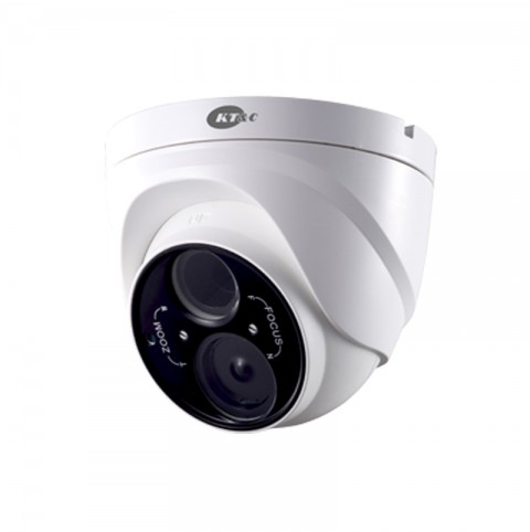 Outdoor TVI IR Turret CCTV Camera with Externally Adjustable Varifocal Megapixel Lens