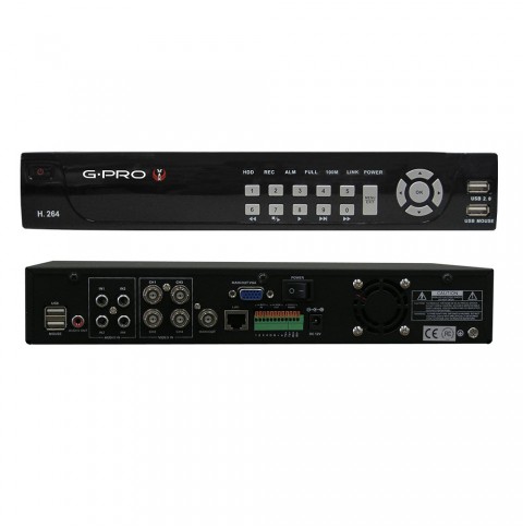 4 Channel Economical DVR with H264 REAL TIME Video Images