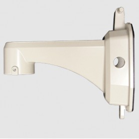 This wall mount bracket is designed to accommodate ECL-557-series dome cameras.
