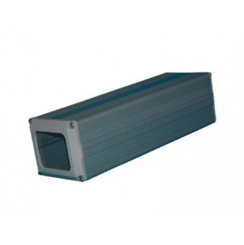 This aluminum box can be opened at either end and is designed for indoor surveillance cameras. 