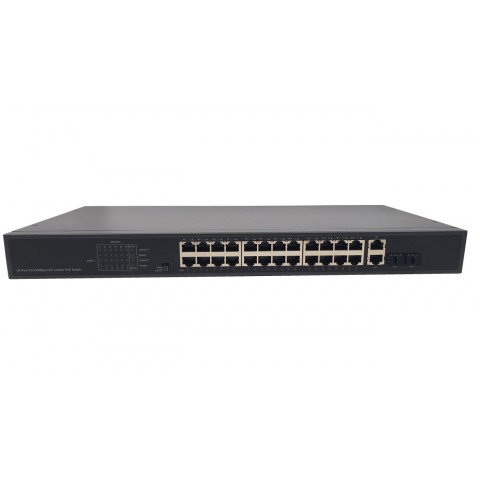 Extended Distance PoE Network Switch This professional PoE enabled network switch allows for cabling distances of up to 820ft when used with Signature Series IP cameras.