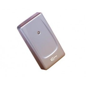 ECL-ACC910 This indoor proximity card reader works great and has an LED to indicate positive card read, and a buzzer.