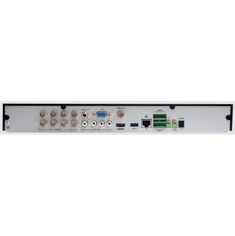 8 Channel Hybrid Professional Surveillance DVR This hybrid surveillance is capable of recording IP, AHD, TVI, and analog video formats.