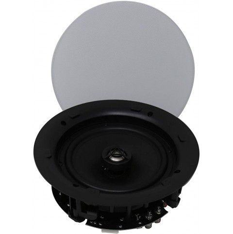 6.5” Ceiling Speakers with Magnetic Grill 8Ω 70V switch Water-Resistant