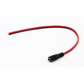 Pigtail CCTV Camera Power Connector, Female