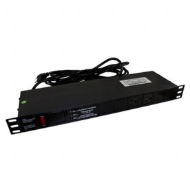 Rack Mount Power Distribution Unit with 10+2 AC Outlets 1U
