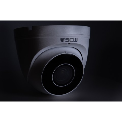 4K (8MP) Multi-Purpose Lens Turret Dome Camera with Motorized Zoom and Focus and Audio Microphone