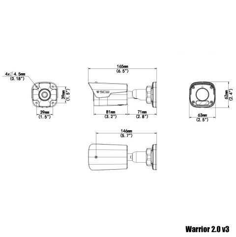 1080P 2MP Fixed Lens Mini Bullet Camera